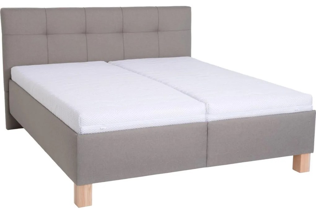 POHODA Čalúnená posteľ s úložným priestorom bez matraca MARIA 180x200 cm taupe PO0008