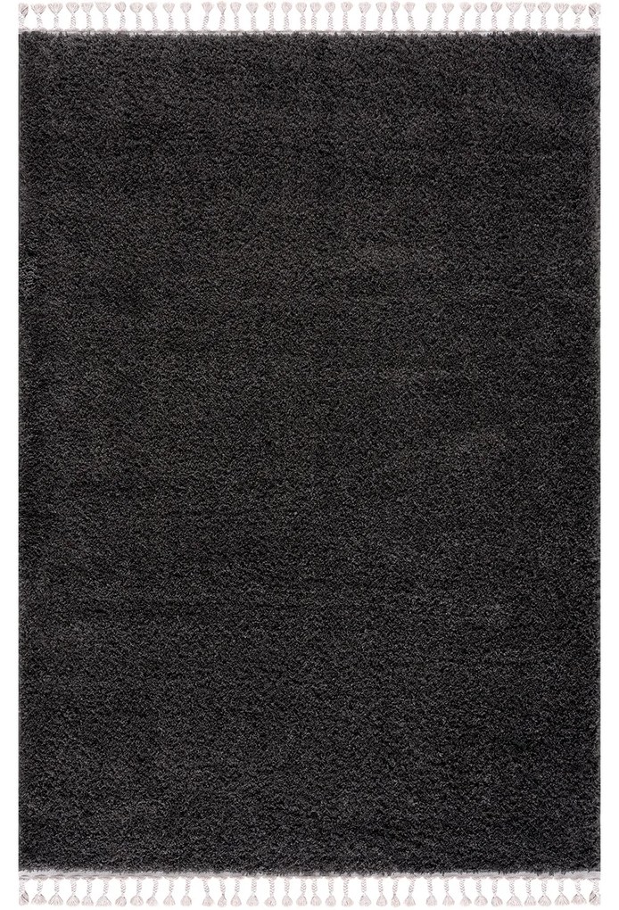 Dekorstudio Jednofarebný shaggy koberec PULPY antracitový Rozmer koberca: 200x290cm