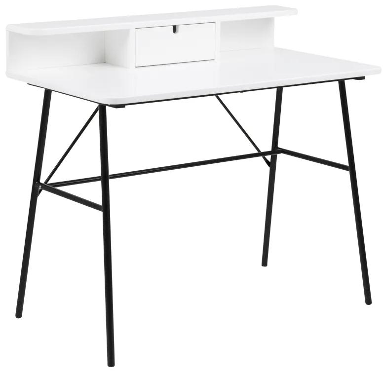 Dizajnový písací stôl Nava 100 cm, biely