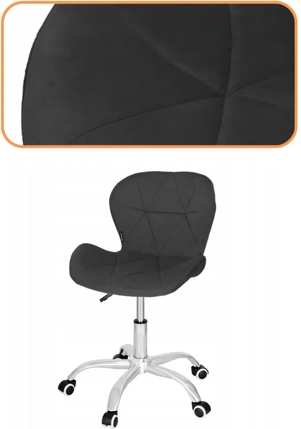 Springos kancelárska stolička – otočná stolička na kolieskach pre prácu a štúdium Farba: sivá