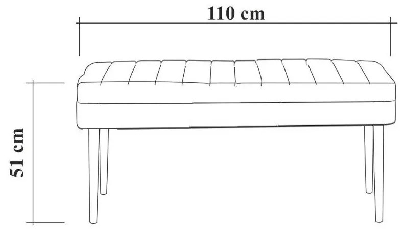 Lavica Vina I biela/antracit