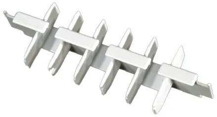 Biela stropná PVC garniža 150 cm - jednoradová
