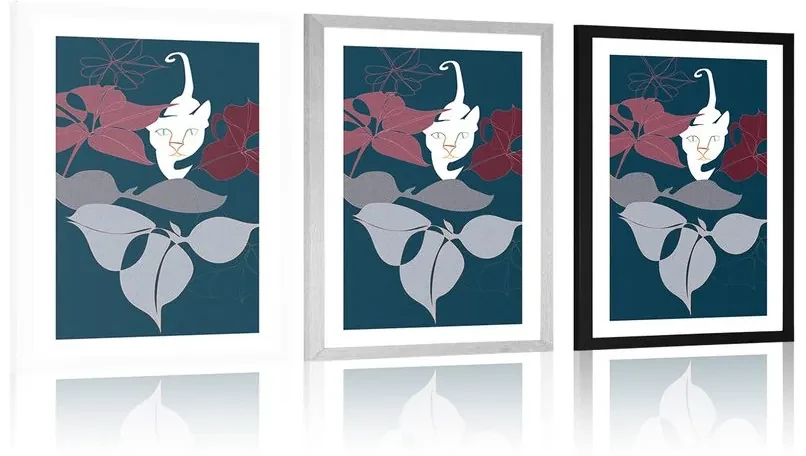 Plagát s paspartou dobrodružstvo v džungli - 20x30 white
