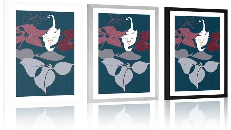 Plagát s paspartou dobrodružstvo v džungli - 30x45 white
