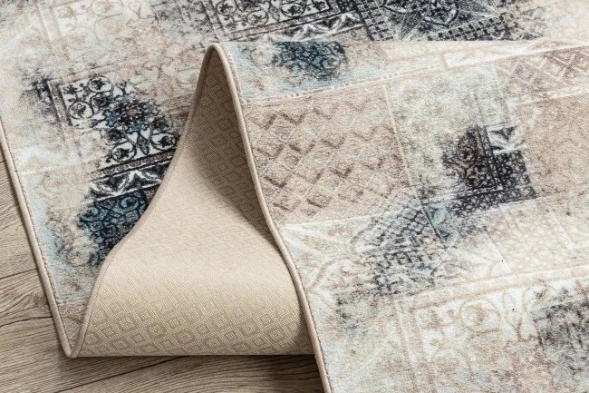 Protišmykový behúň PATCHWORK vintage béžový