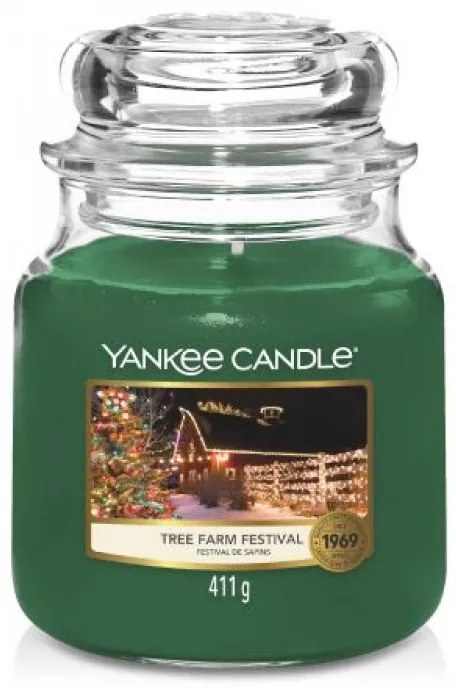 Vianočná vonná sviečka Yankee Candle Tree Farm Festival Veľkosť: Stredná