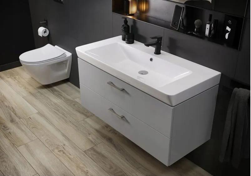 Cersanit Mille Plus CleanOn, závesná WC misa 500x360x365 mm + sedadlo z duroplastu s pomalým zatváraním, biela, S701-454