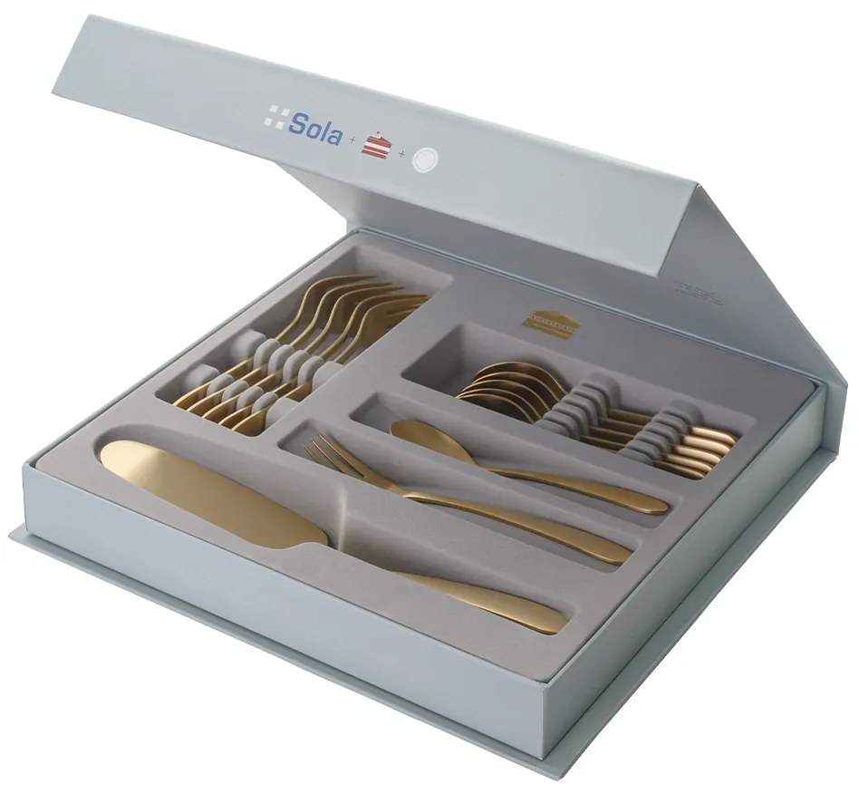 Koláčový set 13 ks - Alpha PVD zlatý - 116646