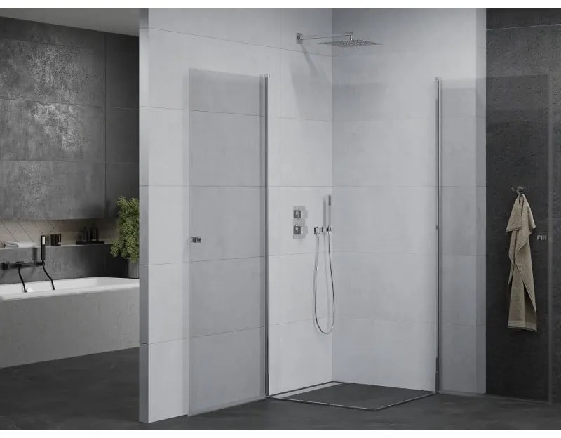 Mexen Pretoria DUO sprchovací kút 90x90cm, 6mm sklo, chrómový profil-číre sklo, 852-090-090-02-00