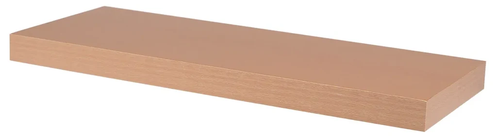 Autronic - Polička nástenná 60 cm, MDF, dekor přírodný buk, baleno v ochranej fólii - P-001 BUK