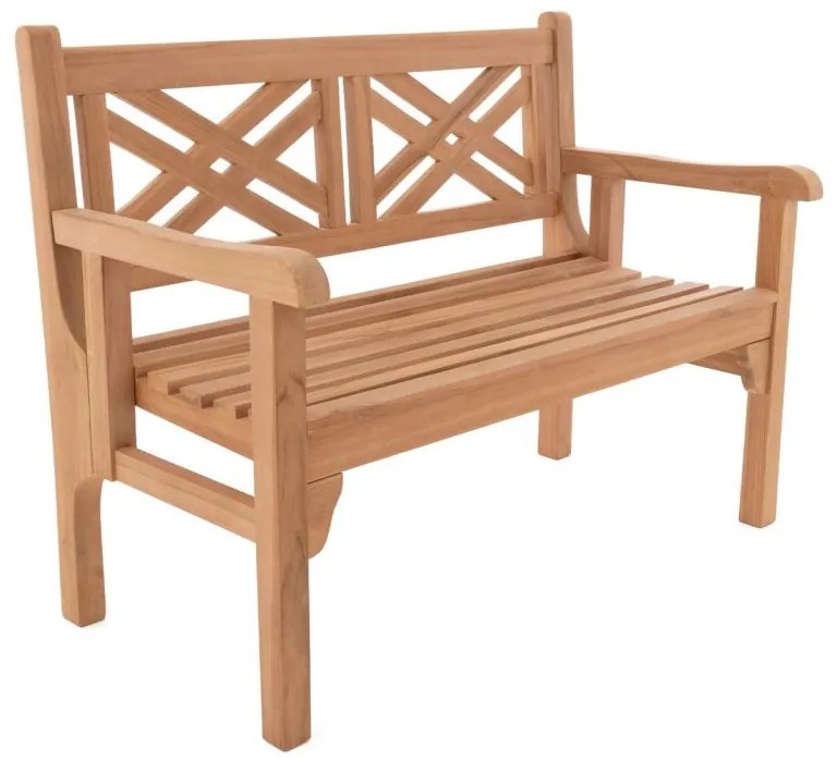 Divero 71768 Dvojmiestna sklopná lavica z teaku