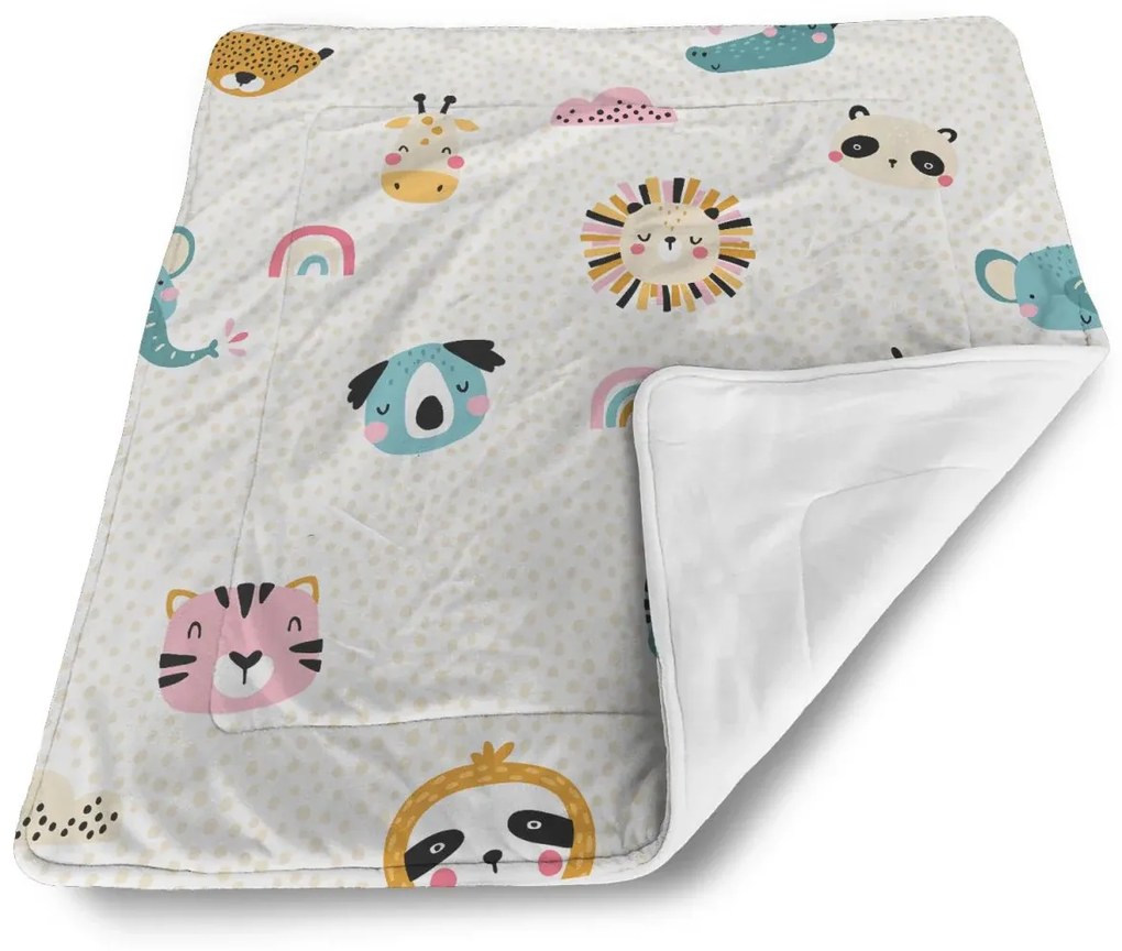 Sablio Deka pre bábätko Hroch, zebra a slnko - 90x120 cm