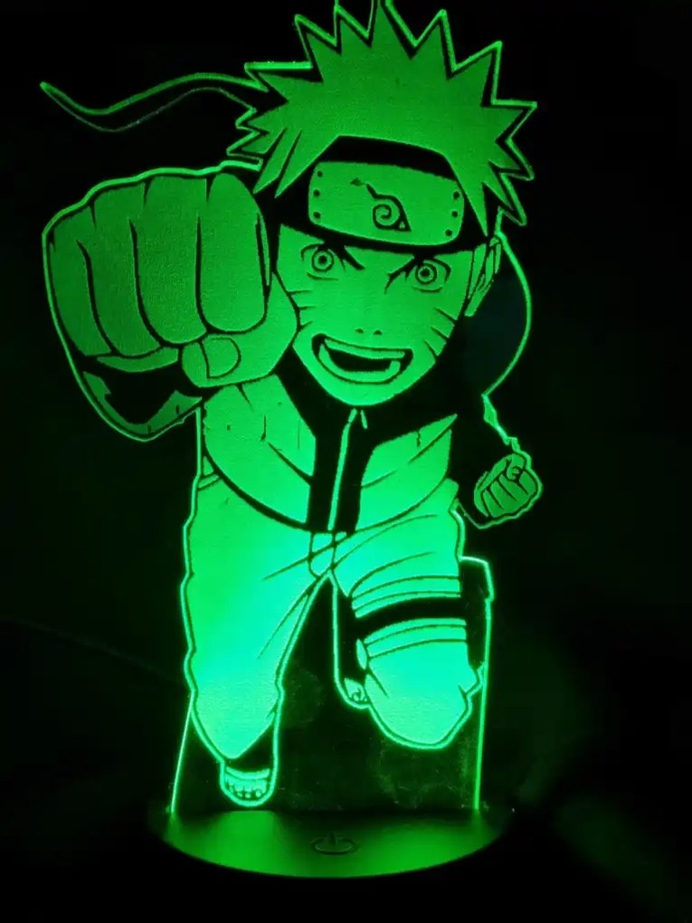 3Dmix 3DL-WD064 – 3D LED nočná lampa - Naruto (Wood)