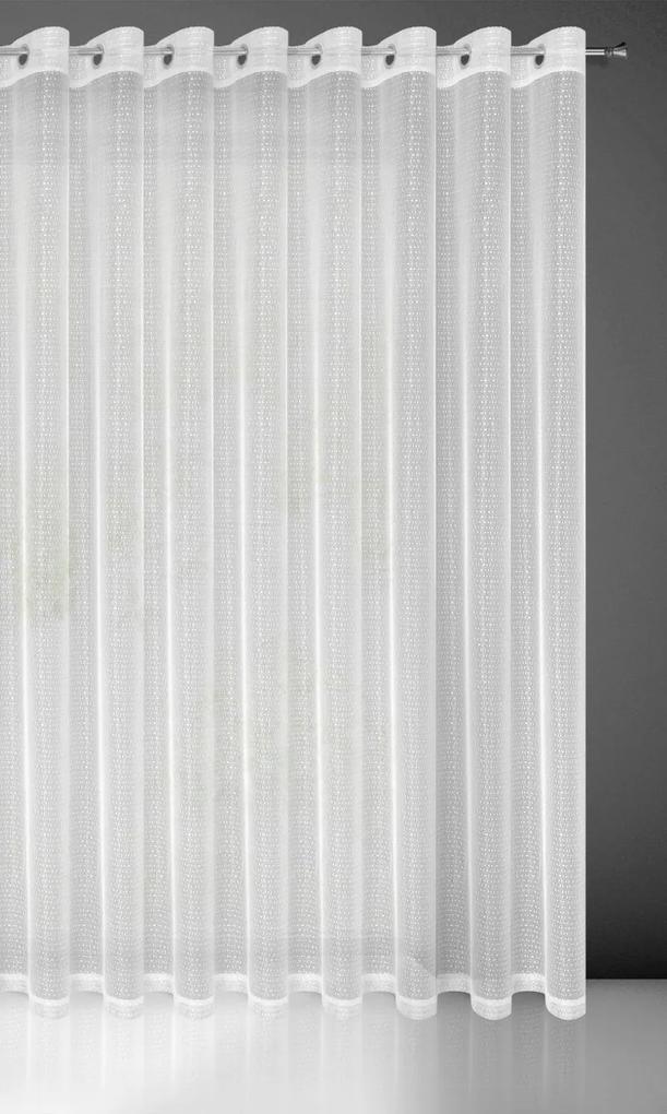 Biela záclona na krúžkoch KATRIANA 400x250 cm