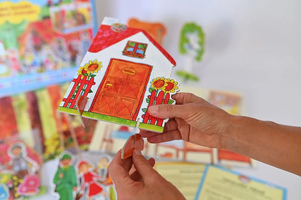 MARIONETINO Bábkové divadlo – Červená Čiapočka a Janko a Marienka (kompletný set, 9 bábok)