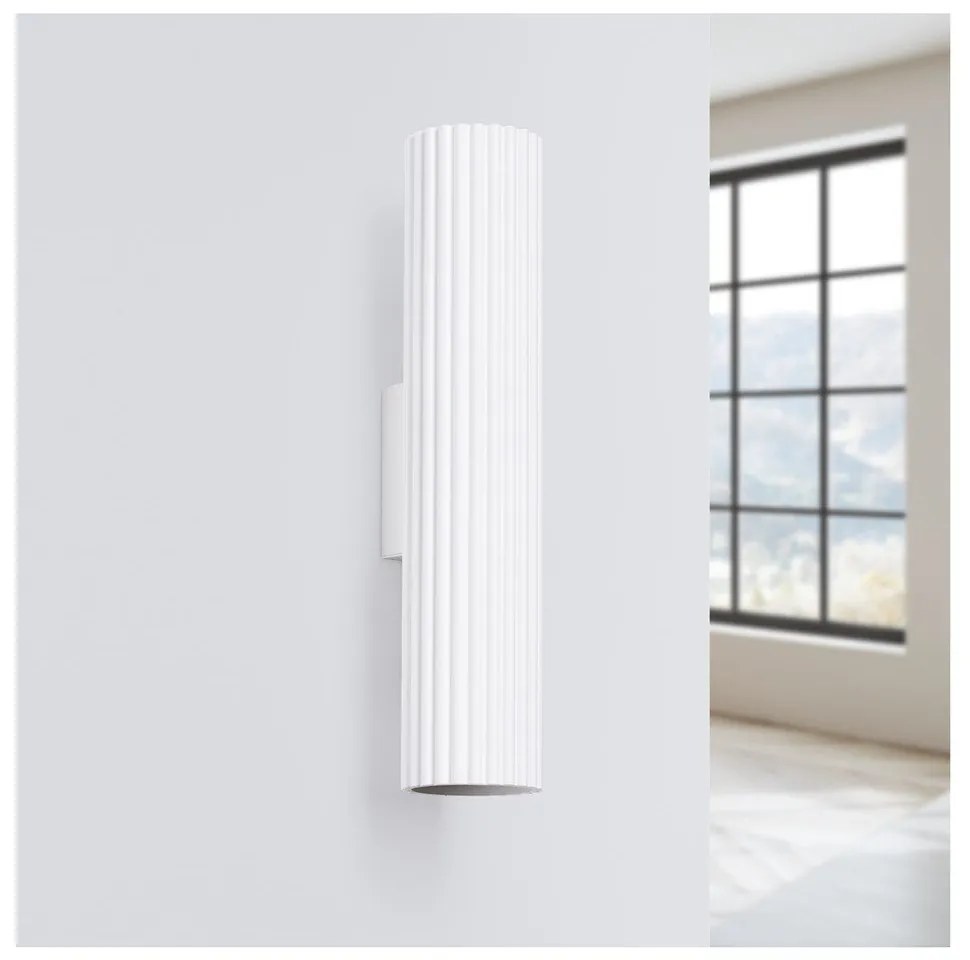 Biele nástenné svietidlo Gleam – Sollux