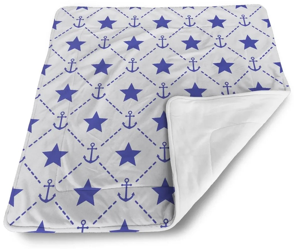 Sablio Deka pre bábätko Hviezdy a kotvy - 80x100 cm