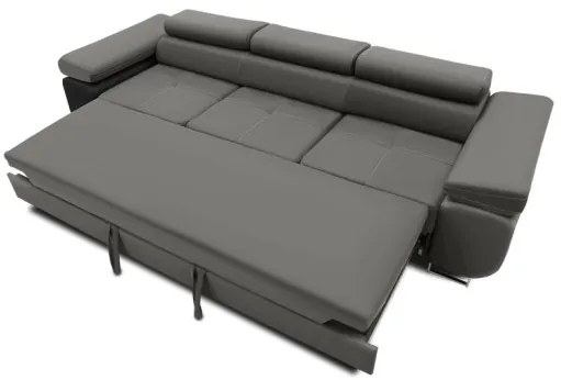 Trojmiestna rozkladacia sedačka RIGATTO svetlosivá