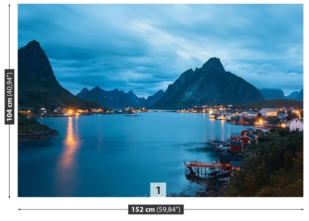 Fototapeta Vliesová Lofoten ostrovy 416x254 cm