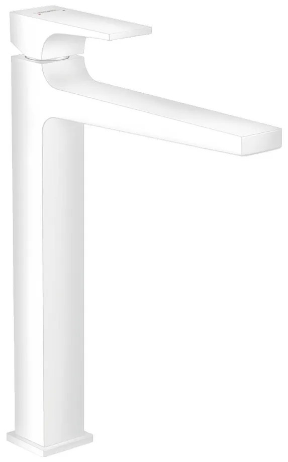Hansgrohe Metropol, vysoká umývadlová batéria, s výpustom Push-Open, biela matná, HAN-32512700