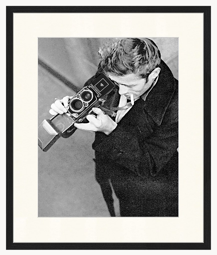Fotografia's rámom James Dean with Camera