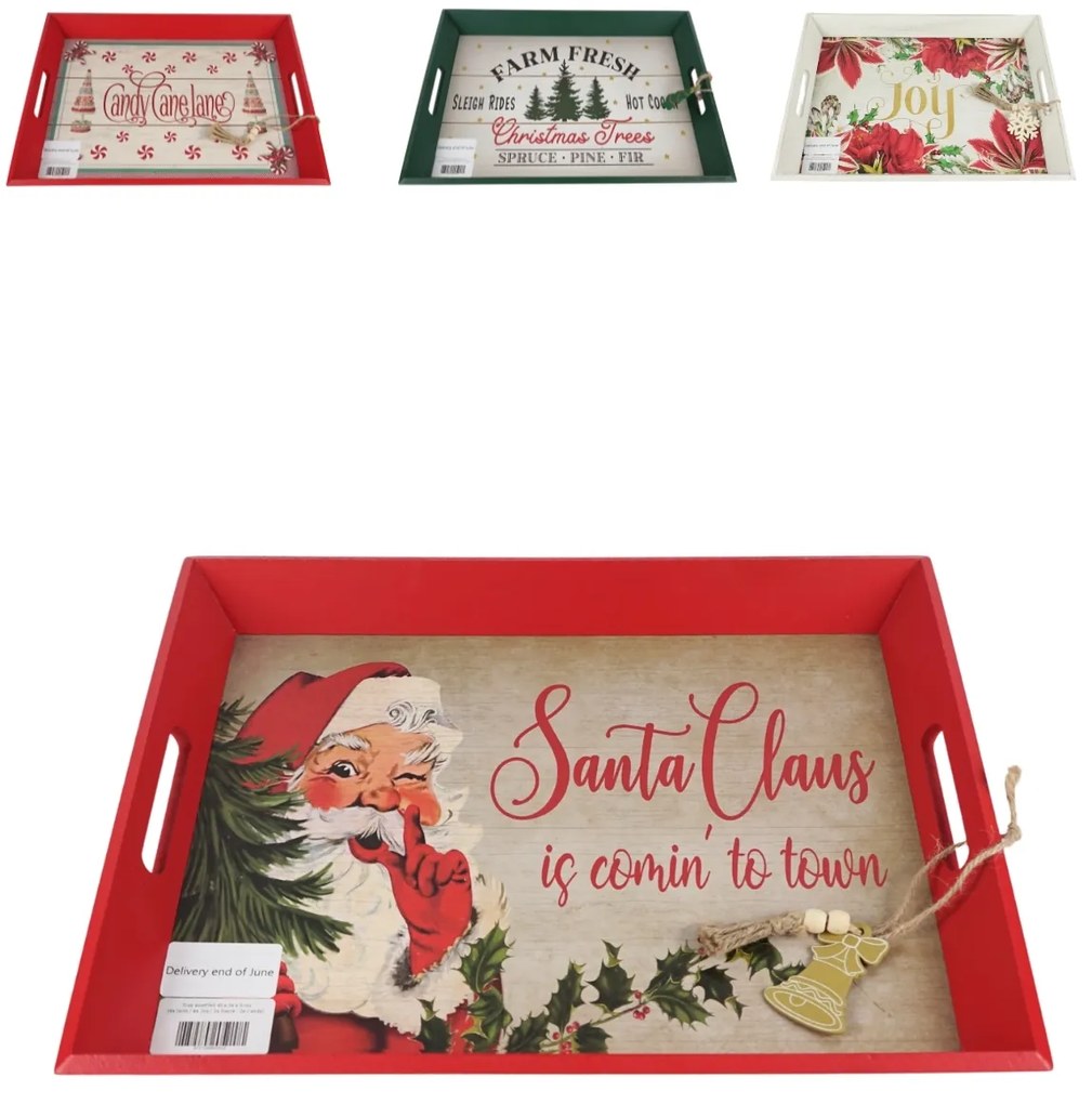 Vianočný drevený podnos CHRISTMAS - viac variantov Varianta: Joy