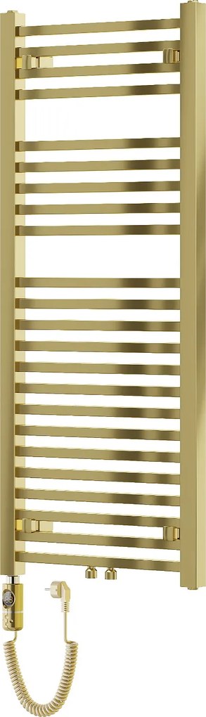 Mexen Pluton, elektrické vykurovacie teleso 1200x500 mm + vykurovacia tyč 600 W, zlatá lesklá, W106-1200-500-2600-50