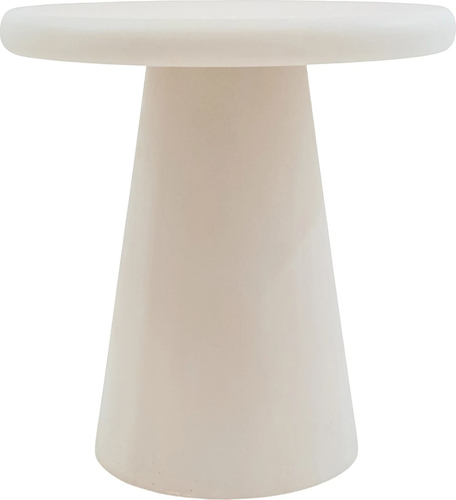 Okrúhly konferenčný stolík Clav 45 cm - béžový