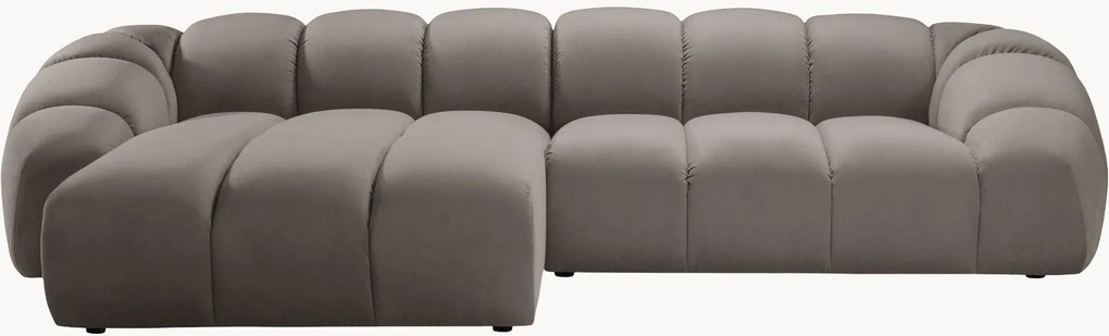 Velúrová rohová pohovka Diana (4-miestna)