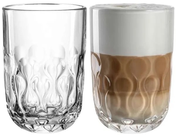 Leonardo poháre na Latte Gocce 390 ml 2 ks