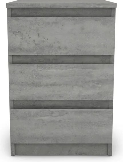 Skrinka/vysoký nočný stolík Carlos 403S, šedý beton