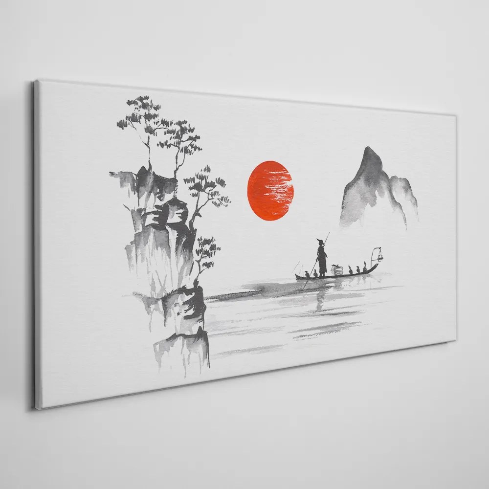 Obraz Canvas Japonsko tradičné maľba