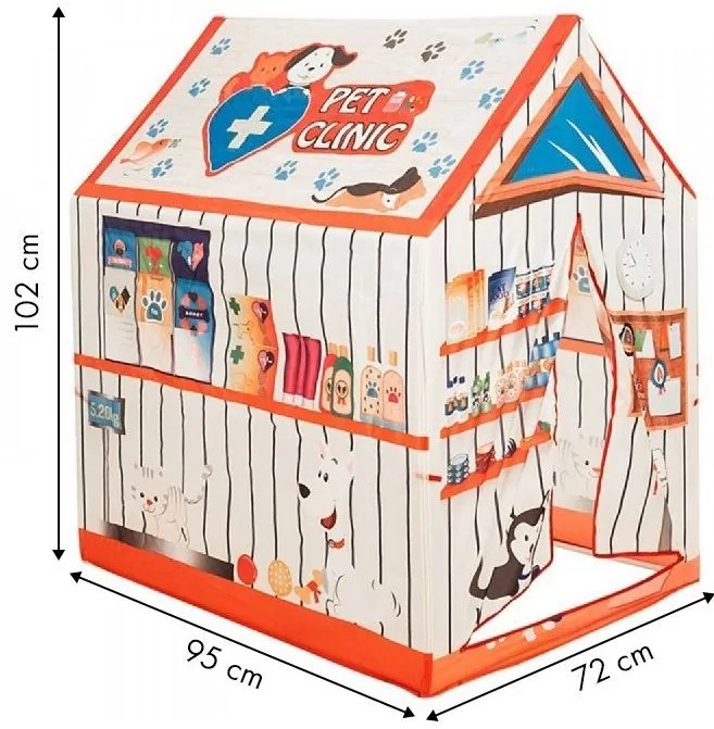 IPLAY 8165 Detský stan Veterina