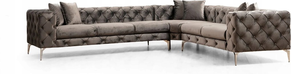 Rohová sedačka Collo (antracit) (L)