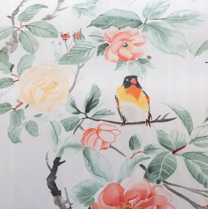 Obliečky z mikrovlákna ORANGE FLOWERS biele Rozmer obliečky: 2 ks 70 x 80 cm | 160 x 200 cm