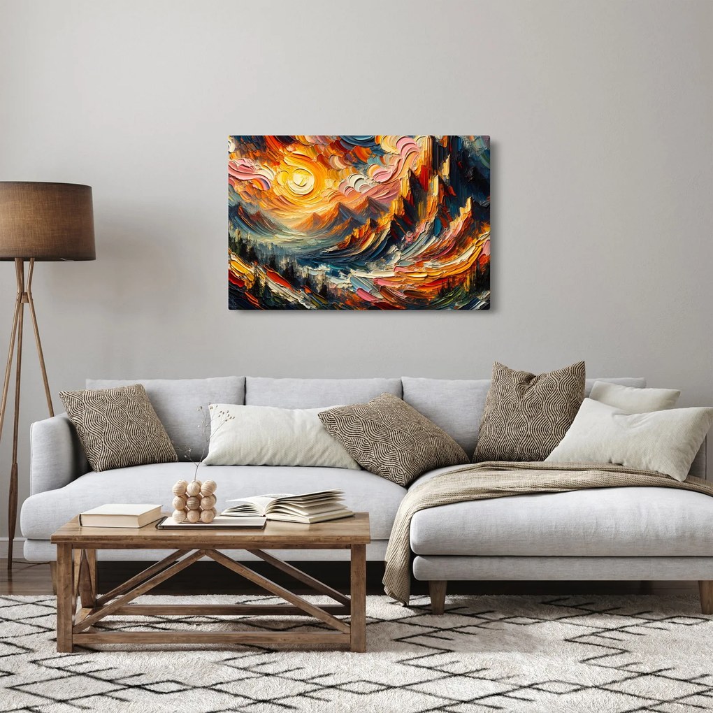 Obraz - Hory zalité slnkom (90x60 cm)