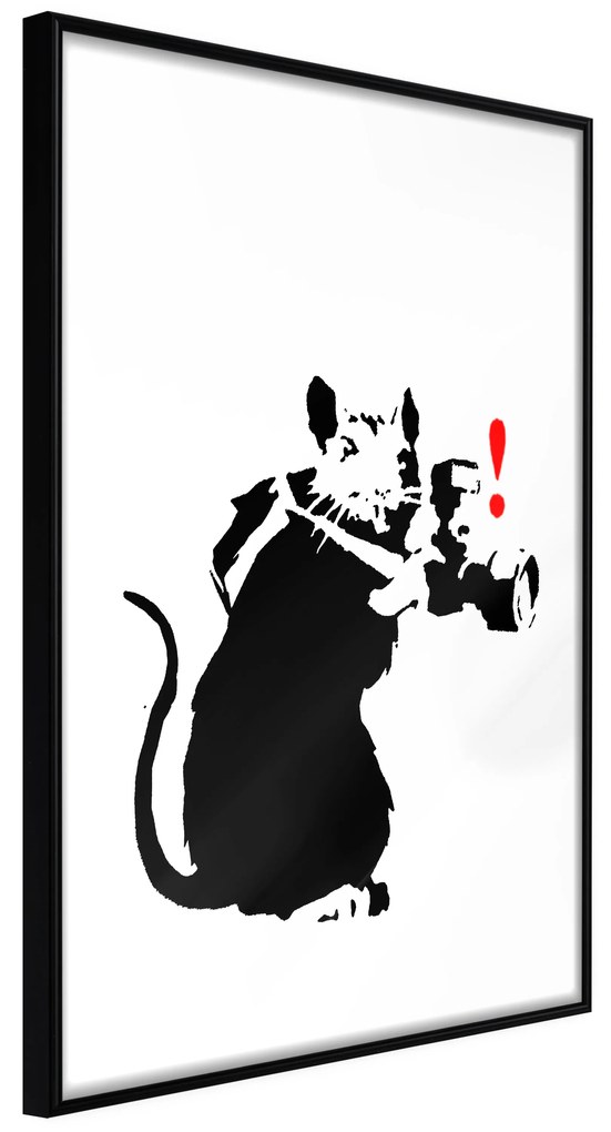 Artgeist Plagát - Rat Photographer [Poster] Veľkosť: 30x45, Verzia: Zlatý rám s passe-partout