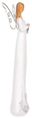 Anjel z polyresinu 26cm LED podsvietené krídla