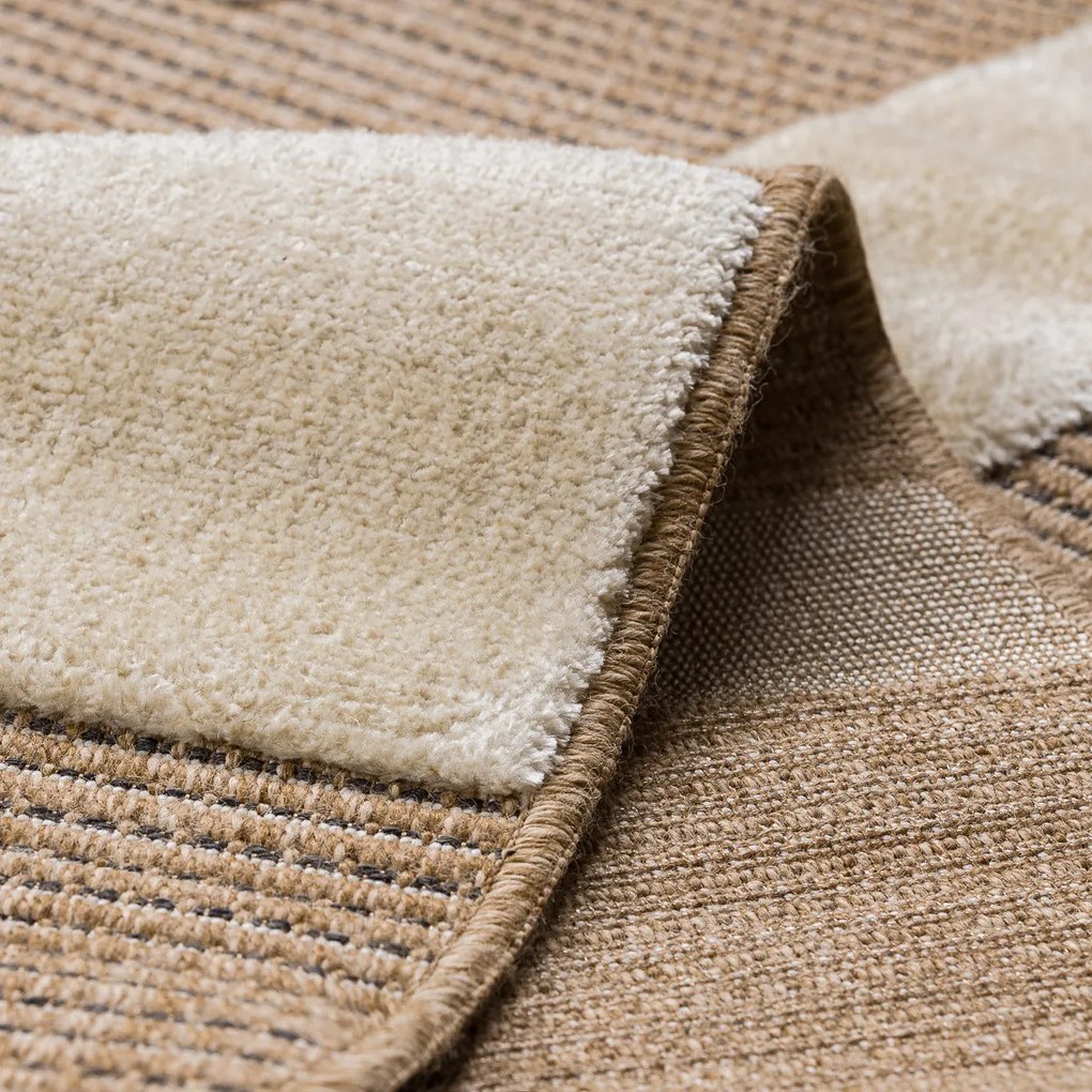 Dywany Łuszczów, Kusový koberec Spark 0696A beige/cream, 180x270, béžová, chodba / predsieň