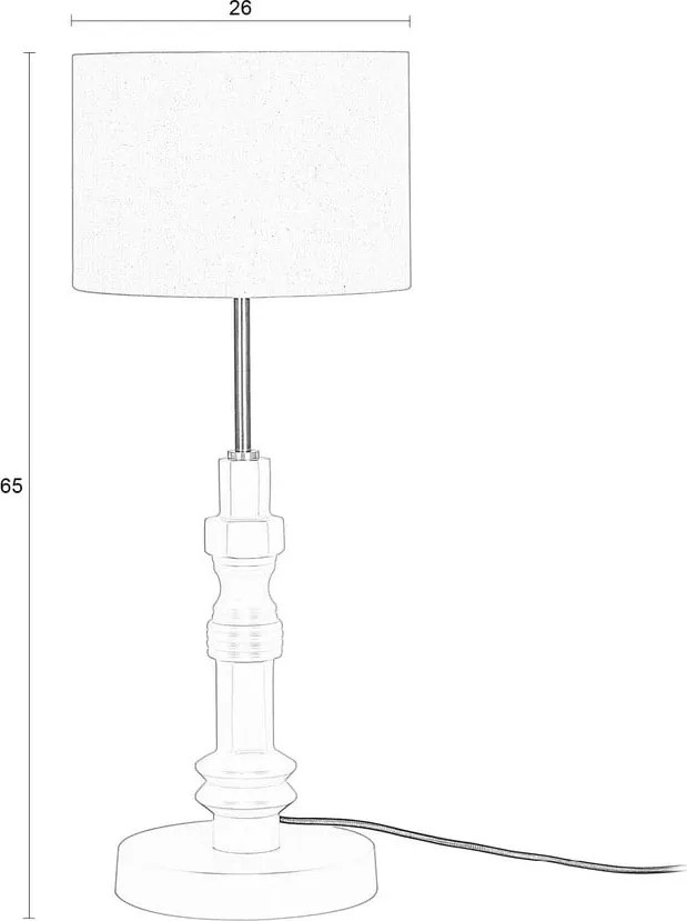 Stolová lampa v terakotovej farbe (výška 65 cm) Totem – Zuiver
