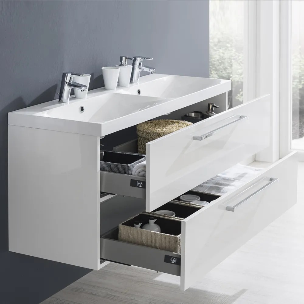 Mereo, Mereo Bino, kúpeľňová skrinka 121 cm, Multidecor, Dub Bardolino, MER-CN693SDBAR