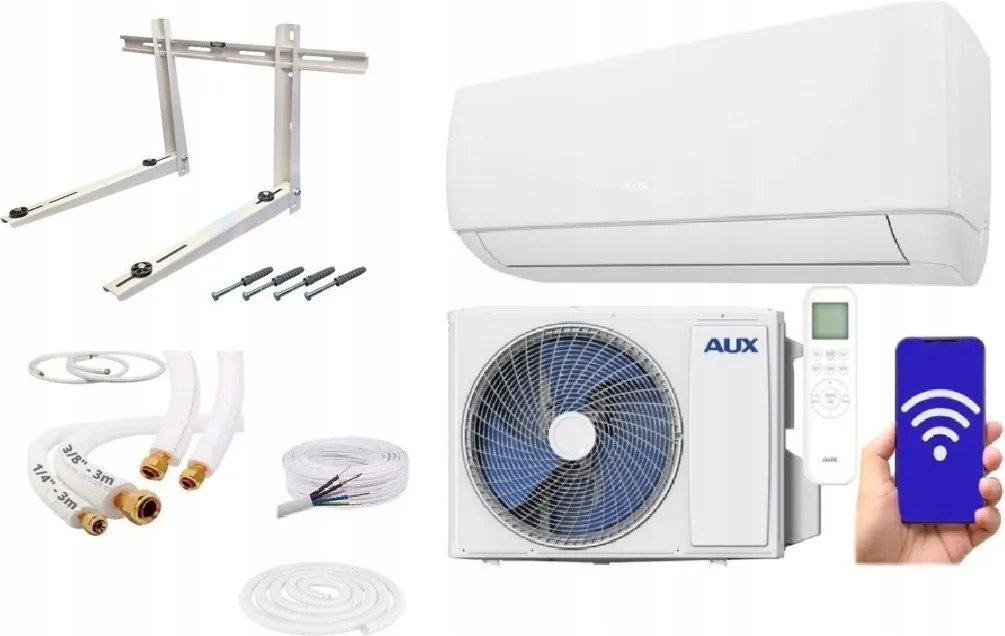 Nástenná klimatizácia Aux J-smart 3,5 kW Sk/cz Ionizátor Set 3m Darček