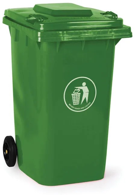 Plastová popolnica na triedený odpad 240 litrov, zelená