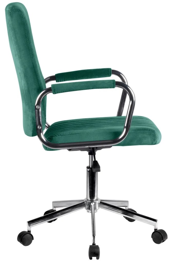 Čalúnené kancelárske kreslo FD-24 fľaša zelená