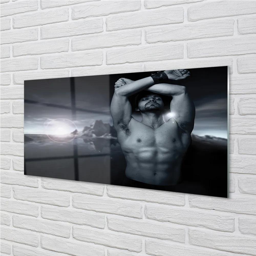 Nástenný panel  mužský horské 120x60 cm