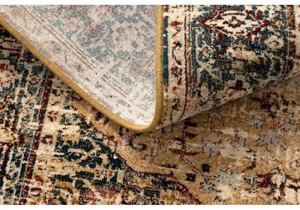 Vlnený kusový koberec Kalar béžovo zelený 235x350cm