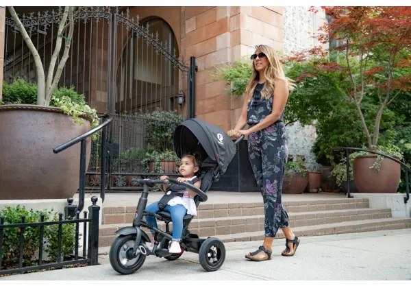 QPlay - Detská trojkolka 3v1 RITO AIR čierna