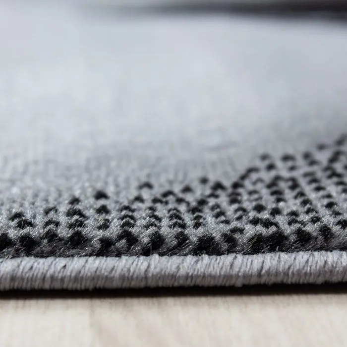 Ayyildiz, Kusový koberec Plus 8008 black, 80x300, šedá, chodba / predsieň