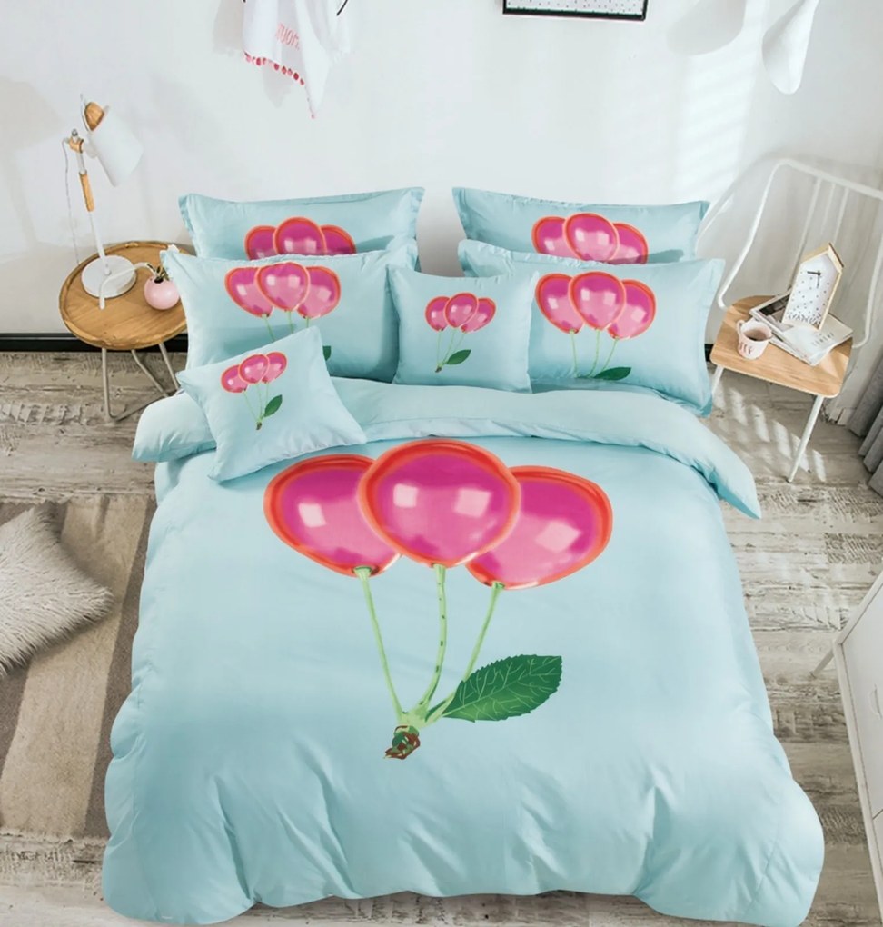 Sendia Textil ČEREŠŇA foto obliečky Rozmer obliečok: 140x200 cm, Obsah balenia: 7 Set Balenie