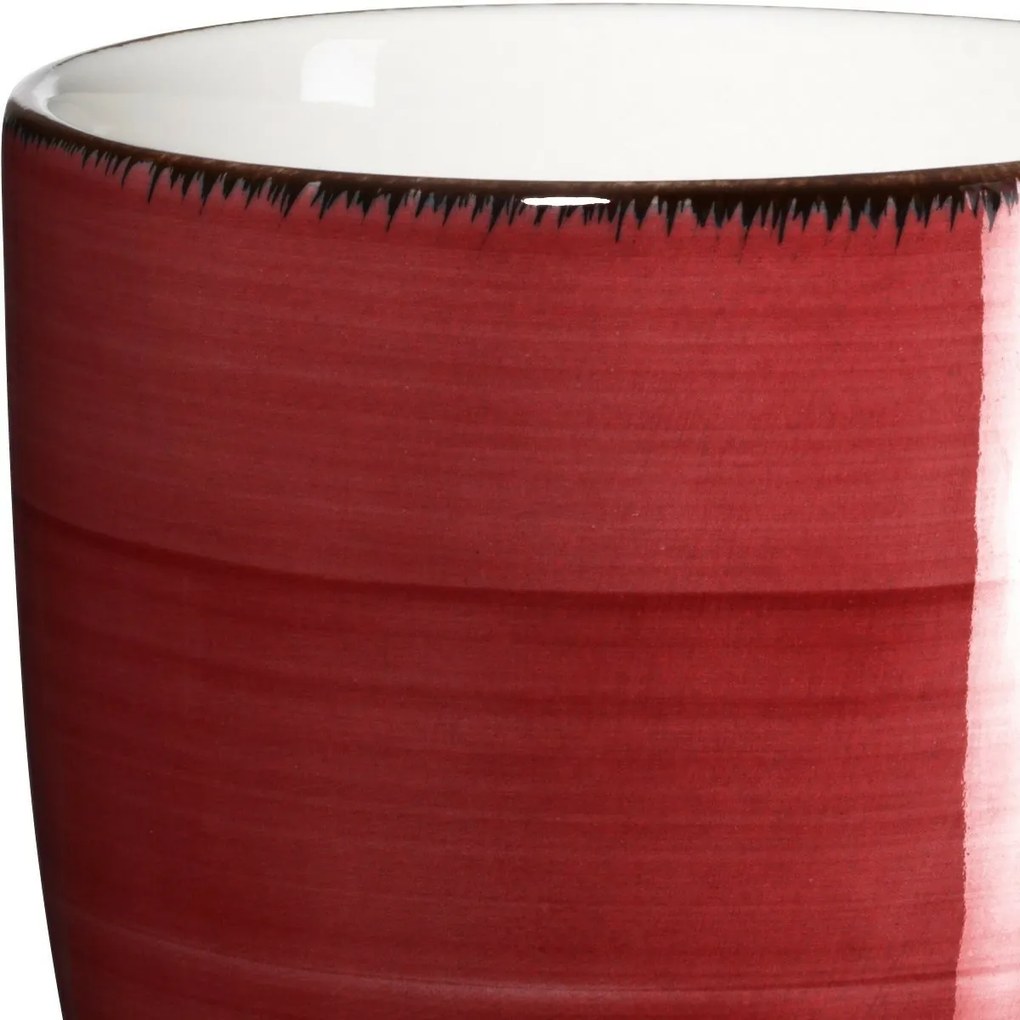 Mäser Súprava 6 hrnčekov Bel Tempo, 380 ml, červená